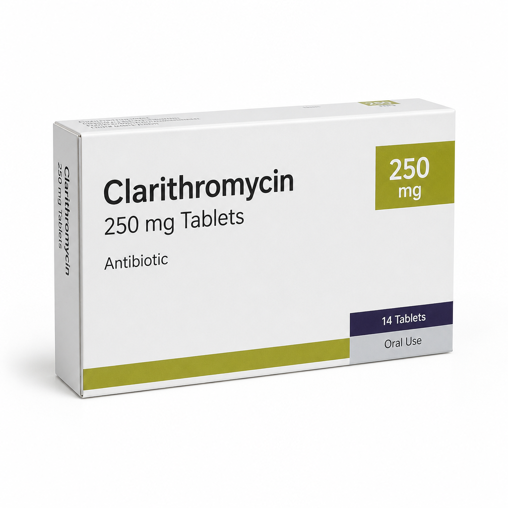 Clarithromycin 250mg Tablets