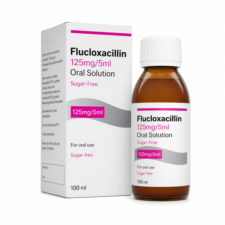 Flucloxacillin 125mg/5ml Sugar-Free Oral Solution