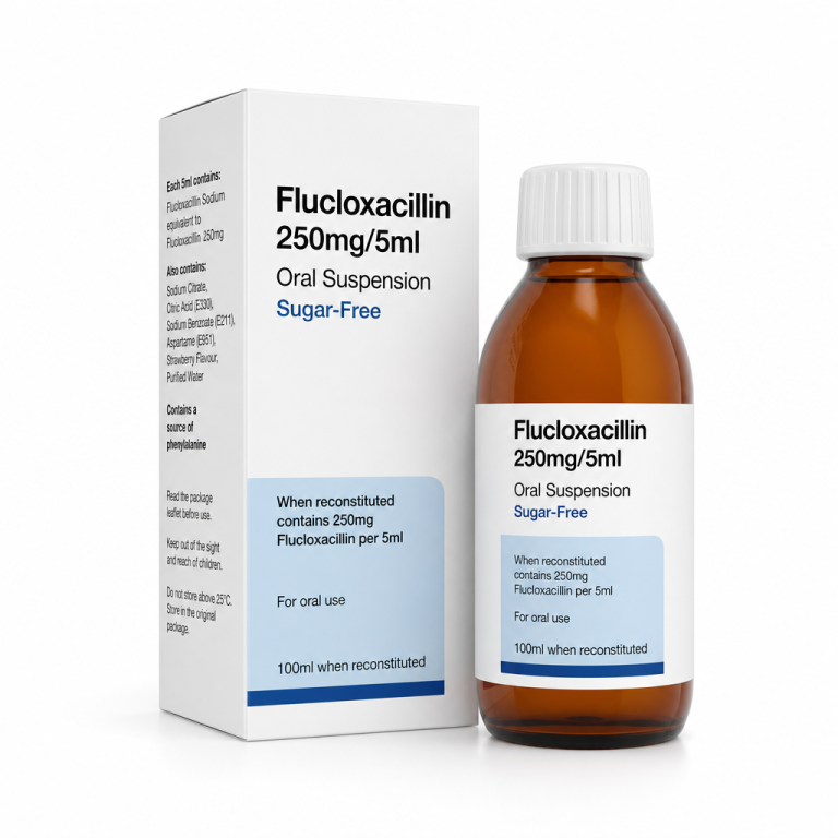 Flucloxacillin 250mg/5ml Sugar-Free Oral Solution